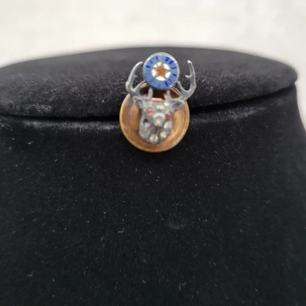 Benevolent & Protective Order of Elks Mini Lapel Pin B.P.O.E. Antique Vintage